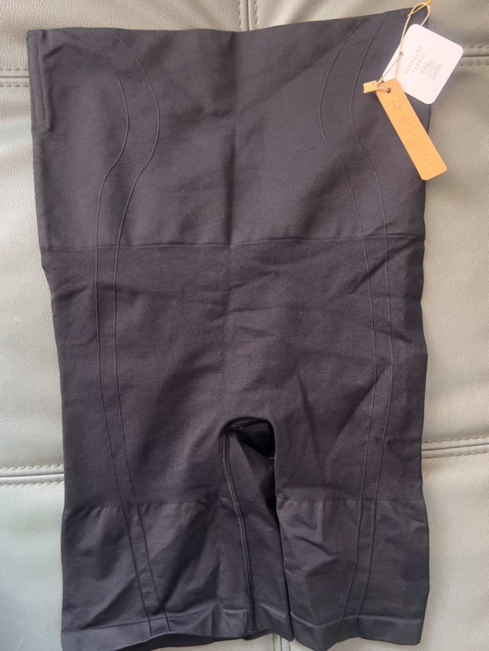 High-Waist Black Shaping Shorts - Brand Unknown